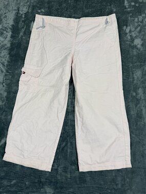 Tommy Hilfiger Womens Pink Cargo Swim Cover-Up Pants M